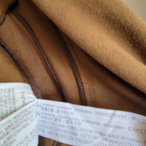 Zara slouchy biker jacket vegan leather - Picture 4 of 6